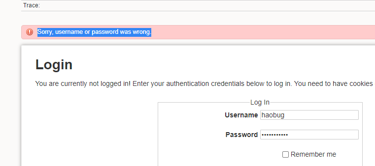 can't log into wiki