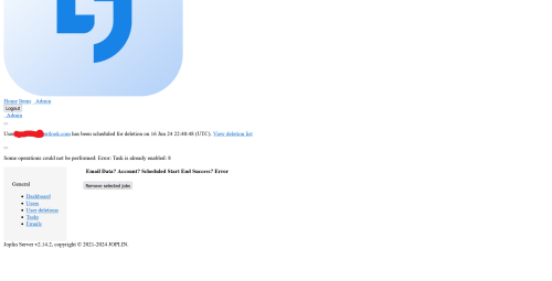 !joplin userdeletion