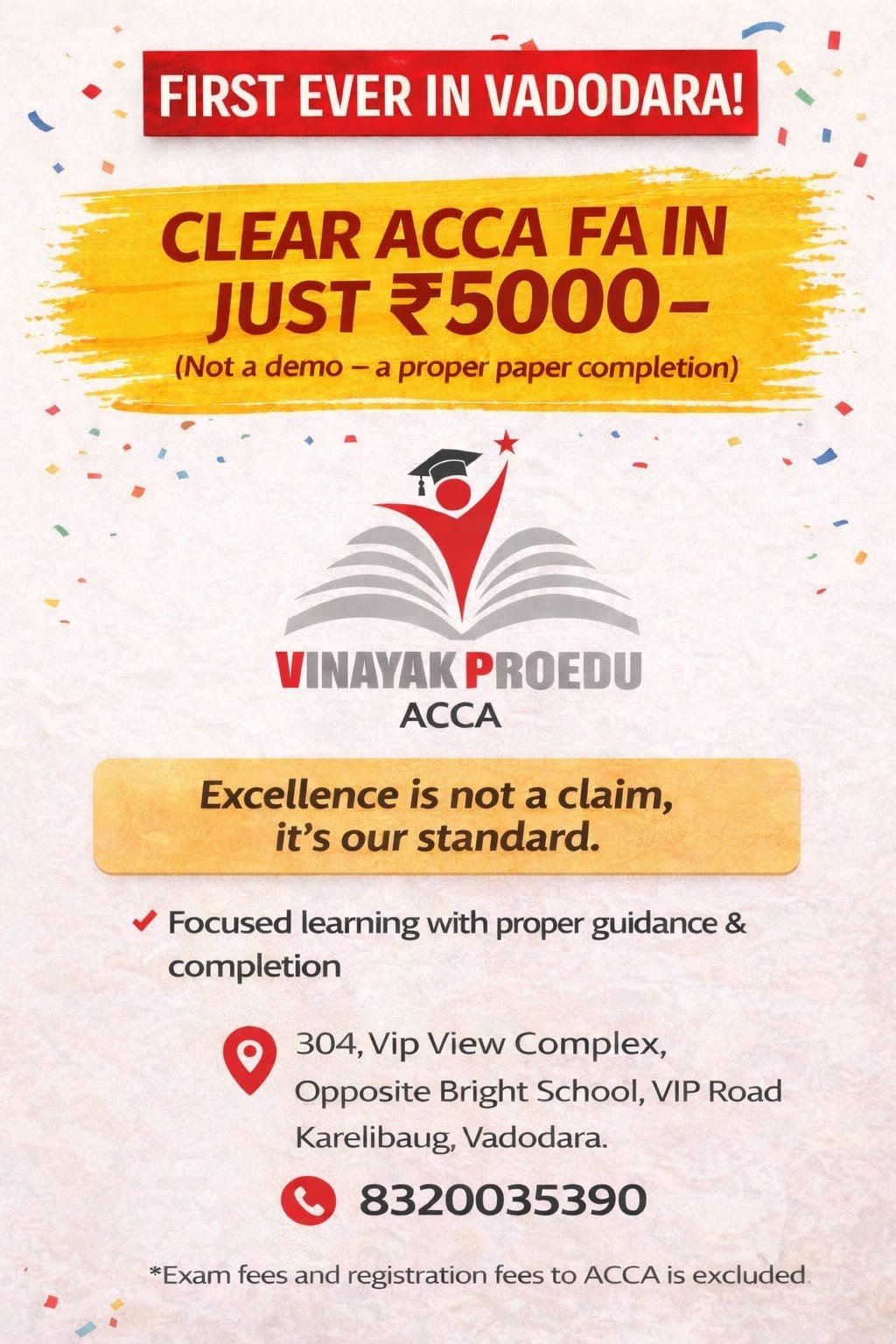 Vinayak ProEdu ACCA Batch Announcement